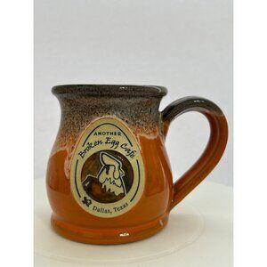 Another Broken Egg Cafe Dallas Texas 2016 Deneen Pottery Mug Orange Drip Glaze